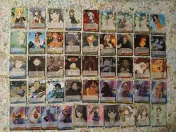 Weiss Schwarz Assorted Card Lot ×46 All Foils (RR, R) English And Japanese Mixed - Image 1