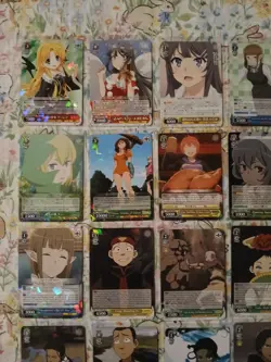 Weiss Schwarz Assorted Card Lot ×46 All Foils (RR, R) English And Japanese Mixed - Image 2