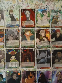 Weiss Schwarz Assorted Card Lot ×46 All Foils (RR, R) English And Japanese Mixed - Image 3