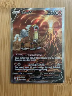 Entei V - GG36/GG70 - Pokemon Crown Zenith Galarian Gallery Ultra Rare NM - Image 1