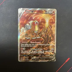 Entei V - GG36/GG70 - Pokemon Crown Zenith Galarian Gallery Ultra Rare NM - Image 1