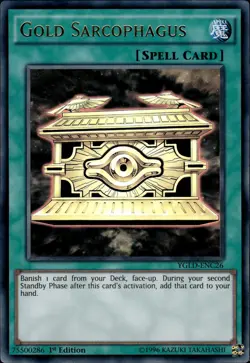 Gold Sarcophagus - Ultra Rare 1st Edition YGLD-ENC26 - NM - YuGiOh - Image 1