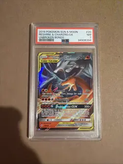 Pokemon Cards - PSA 7 Reshiram & Charizard GX 20/214 - Unbroken Bonds - NM PSA7 - Image 1