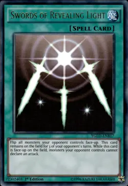 Swords Of Revealing Light - Ultra Rare 1st Edition YGLD-ENB17 - LP - YuGiOh - Image 1