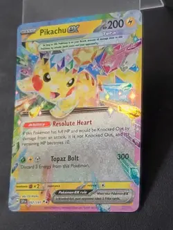 2024 Pokemon SV Surging Sparks SSP EN Pikachu Ex #057/191 Card EXCELLENT - Image 4