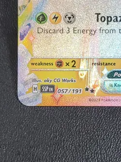 2024 Pokemon SV Surging Sparks SSP EN Pikachu Ex #057/191 Card EXCELLENT - Image 5