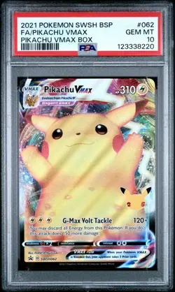 Pikachu VMAX SWSH062 SWSH: Sword & Shield Promo Cards Holo - PSA 10 - Image 1