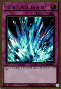 Torrential Tribute - Premium Gold Rare MGED-EN052 - NM - YuGiOh - Image 1
