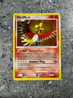 Pokemon TCG Cards Ho-Oh 10/132 Secret Wonders Holo Rare EXC * Holo Bleed * - Image 1