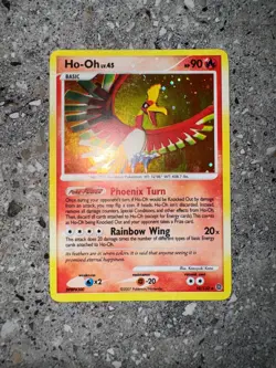 Pokemon TCG Cards Ho-Oh 10/132 Secret Wonders Holo Rare EXC * Holo Bleed * - Image 3