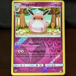 Wigglytuff 72/111 LP/NM Reverse Holo Crimson Invasion SM Pokemon Card angry mad - Image 1