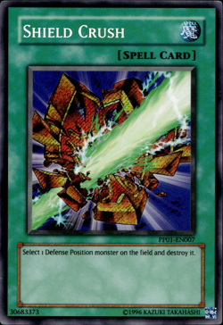 Shield Crush - Secret Rare PP01-EN007 - MP - YuGiOh - Image 1