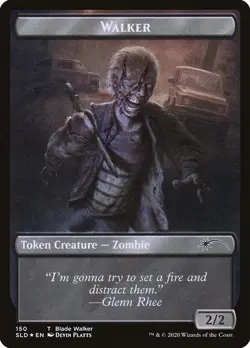 MTG Secret Lair The Walking Dead Walker Token #150 x1 Foil NM/M - Image 1