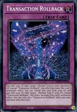 Transaction Rollback - Prismatic Secret Rare MP24-EN134 - LP - YuGiOh - Image 1