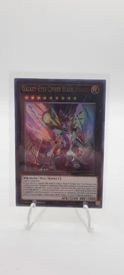 Yugioh Galaxy-Eyes Cipher Blade Dragon GFTP-EN059 Ultra Rare 1st Ed NM - Image 1