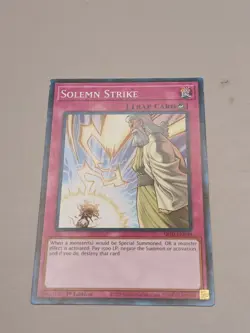1x Solemn Strike - SR10-EN039 - Common - 1st Edition NM YuGiOh! Structure Deck: - Image 2