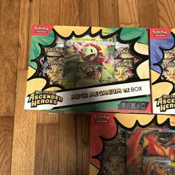 Pokemon TCG: Ascended Heroes Mega Ex Boxes - Emboar/Feraligatr/Meganium - Sealed - Image 2