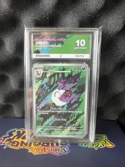Pokemon TCG - Arbok 176/162 - Temporal Forces IR - Graded - ACE 10 - Image 1