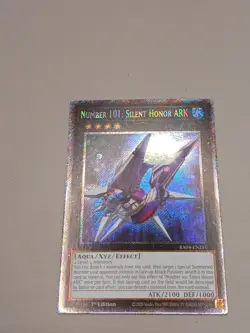 Yugioh Number 101: Silent Honor ARK RA04-EN211 Platinum Secret Rare 1st Ed NM - Image 2
