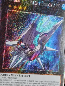 Yugioh Number 101: Silent Honor ARK RA04-EN211 Platinum Secret Rare 1st Ed NM - Image 3