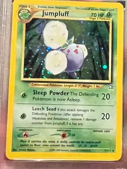 2000 Pokemon Jumpluff Holo Rare 7/111 Neo Genesis PSA 8 NM-MINT Vintage WOTC - Image 3