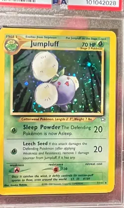 2000 Pokemon Jumpluff Holo Rare 7/111 Neo Genesis PSA 8 NM-MINT Vintage WOTC - Image 4
