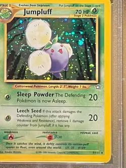 2000 Pokemon Jumpluff Holo Rare 7/111 Neo Genesis PSA 8 NM-MINT Vintage WOTC - Image 5