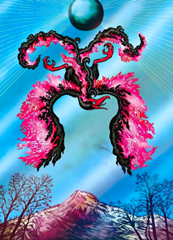 Galarian Moltres 284 SWSH Promo Pokemon Shinji Kanda Poster Print Full Art HD A4 - Image 1