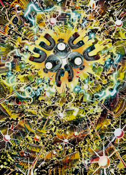 Magneton Promo SVP 159 Pokemon Shinji Kanda Poster Print Full Art Ultra HD A4 - Image 1