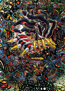Giratina V 186 SIR Lost Origin Pokemon Shinji Kanda Poster Print Full Art HD A4 - Image 1