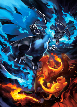 Mega Charizard X EX 094 Pokemon SIR Full Art Ultra HD A4 Poster Print Danciao - Image 1