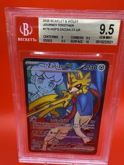 Hop's Zacian ex 176/159: Journey Together Holo BGS 9.5 Pokemon Mint Ultra Rare - Image 1