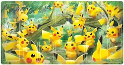 Pokemon Card Game Rubber Play Mat Pikachu Forest - Image 1