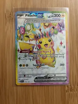 2024 Pokemon Surging Sparks Pikachu Ex #219/191 - Image 1