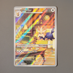 Pokemon TCG Herdier 155/086 Illustration Rare White Flare Scarlet Violet NM - Image 1