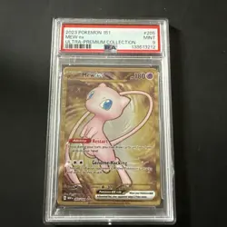 PSA 9 Mew ex 205/165 (Metal Hyper Rare Gold)-Pokemon 2023 Scarlet&Violet 151 UPC - Image 1