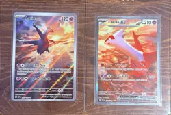 2024 POKEMON SURGING SPARKS LATIOS #203 AND LATIAS #239 PAIR - Image 3