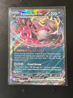 Pokemon Fezandipity ex 142/217 Ascending Heroes English NM Pack To Sleeve Pulled - Image 1