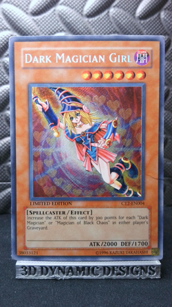 | Yugioh Dark Magician Girl CT2-EN004 Secret Rare 2005 Collectors Tin HP 🔥 | - Image 1