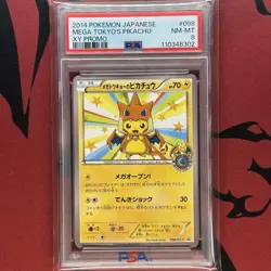 PSA 8 Mega Tokyo’s Pikachu Promo 098/XY-P Japanese Pokemon Card XY Series - Image 1