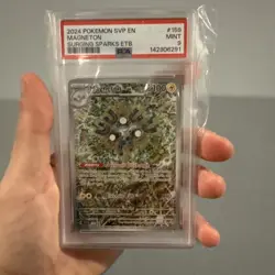 2024 POKEMON SVP EN-SV BLACK STAR PROMO #159 MAGNETON PSA 9 - Image 1