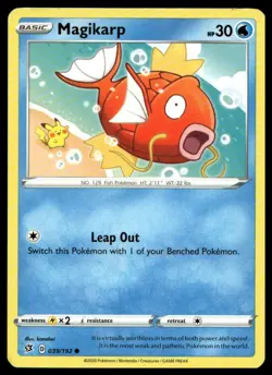 Magikarp #039/192 SWSH02: Rebel Clash Near Mint or Better - Pokemon Card - Image 1
