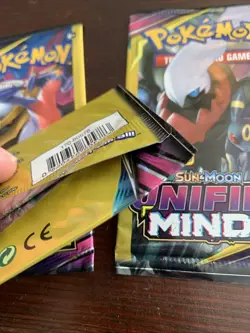POKEMON Sun & Moon UNIFIED MINDS 3 Card Mini Booster Packs Complete Pack Art Set - Image 4