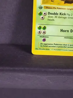 Pokemon TCG Nidorino 1st Edition Shadowless Base Set 37/102 LP - FAST SHIP - Image 3