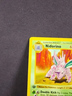 Pokemon TCG Nidorino 1st Edition Shadowless Base Set 37/102 LP - FAST SHIP - Image 5
