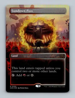 Sundown Pass (Borderless) (Foil) 0305 (R) MTG Secrets of Strixhaven (SOS) - Image 1