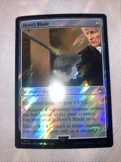 magic the gathering Dr Who Hero’s Blade Surge Foil - Image 1