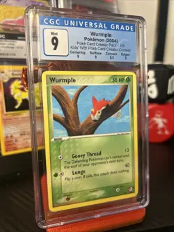 CGC 9 POKEMON KIDS' WB! 2004 POKE CARD CREATOR #2 WURMPLE - Image 1
