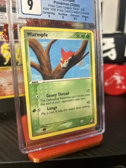 CGC 9 POKEMON KIDS' WB! 2004 POKE CARD CREATOR #2 WURMPLE - Image 2