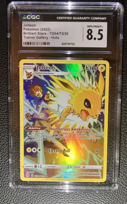 Pokemon TGC SWSH Brilliant Stars Jolteon Trainer Gallery Holo #TG04/TG30 - Image 1